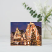 Kerstmis briefkaart Riga (Staand voorkant)