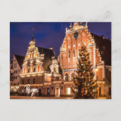 Kerstmis briefkaart Riga (Voorkant)