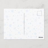 Kerstmis briefkaart van Santa en zijn diervrienden (Achterkant)