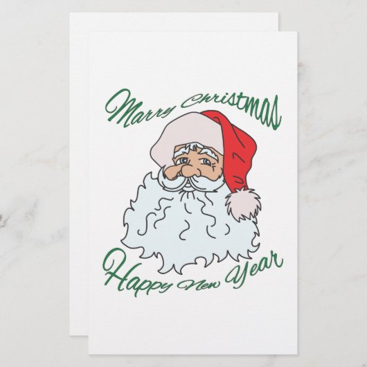 kerstmis briefpapier (Voorkant / Achterkant)