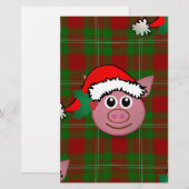 kerstmis briefpapier (Voorkant / Achterkant)