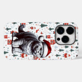 Kerstmis Britse shorthair kat, Kerstmis Santa Kitt Case-Mate iPhone Case (Achterkant (horizontaal))
