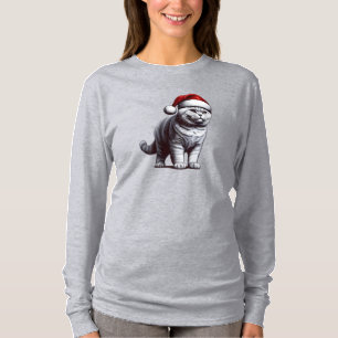 Kerstmis Britse shorthair kat, Kerstmis Santa Kitt T-shirt