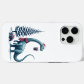 Kerstmis Brontosaurus dinosaurus Case-Mate iPhone Case (Achterkant (horizontaal))