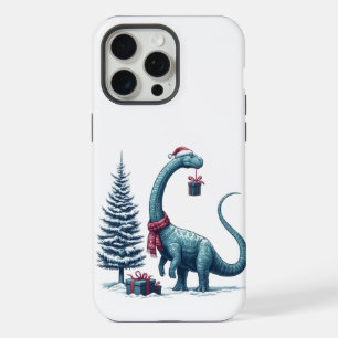 Kerstmis Brontosaurus dinosaurus iPhone 15 Pro Max Case