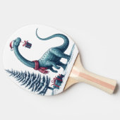 Kerstmis Brontosaurus dinosaurus Tafeltennisbatje (Zijkant)