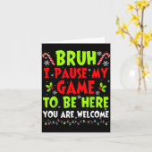 Kerstmis Bruh Ik Pauzeerde Mijn Game Om Hier Te Zi Kaart (Gele Bloem)