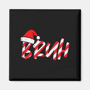 Kerstmis Bruh Suikerstok Kerstman Hoed Xmas Meme M Magneet