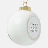 Kerstmis bruiloft keramische bal ornament (Links)