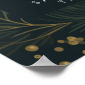 Kerstmis bruiloft Welkomstbord Poster (Hoek)