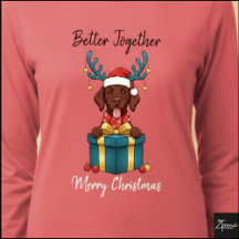 Kerstmis Bruine Labrador Rendiergezicht Grafiek