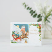 Kerstmis, Brundage-kinderen en Santas Briefkaart (Staand voorkant)