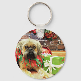 Kerstmis - Brussel Griffon - Oliver Sleutelhanger