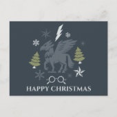 Kerstmis Buckbeak Winter Grafisch Feestdagenkaart (Voorkant)