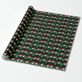 Kerstmis Buitenaardse Wezens Cadeaupapier (Uitgerold)