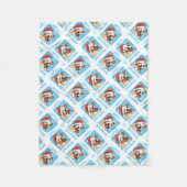 Kerstmis bull Terrier Fleece Blanket (Voorkant)