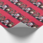Kerstmis - Bulldog - Delilah Cadeaupapier (Hoek)