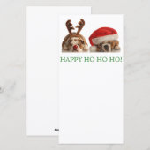 Kerstmis Bulldoggen Ansichtkaart Feestdagenkaart (Voorkant / Achterkant)