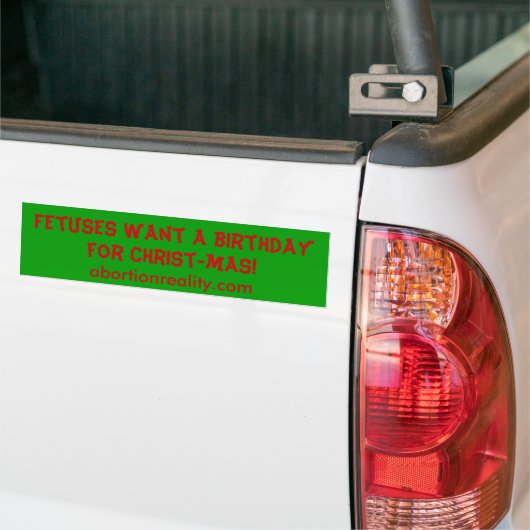 Kerstmis Bumpersticker (Op Truck)