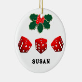 Kerstmis Bunco Keramisch Ornament (Rechts)