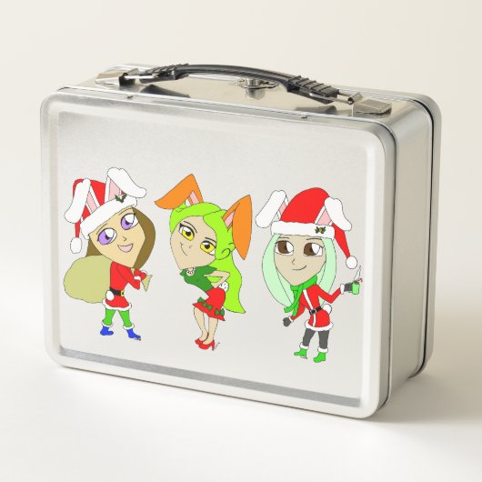 Kerstmis Bunnymeisjes (Achterkant)