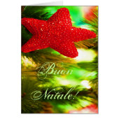 Kerstmis Buon Natale Red Kerstster II (Voorkant)
