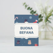Kerstmis buona Befana Feestdagenkaart (Staand voorkant)