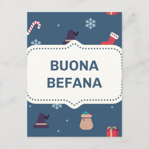 Kerstmis buona Befana Feestdagenkaart