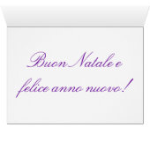 Kerstmis Buone Feste Natalizie Green Star III (Binenzijde Horizontaal (Onderkant))