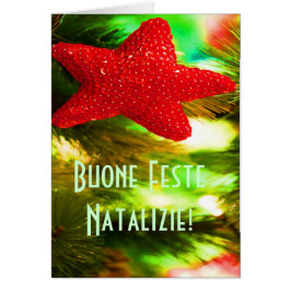 Kerstmis Buone Feste Natalizie Red Star III