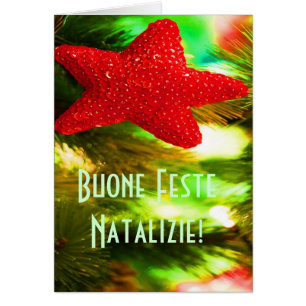 Kerstmis Buone Feste Natalizie Red Star III