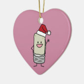 Kerstmis, Burrito Waving Hallo Santa Hat Holiday Keramisch Ornament (Links)