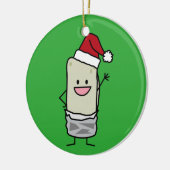 Kerstmis, Burrito Waving Hallo Santa Hat Holiday Keramisch Ornament (Links)
