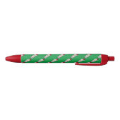 Kerstmis, Burrito Waving Hallo Santa Hat Holiday Zwarte Inkt Pen (Bodem)