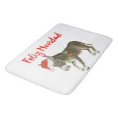 Kerstmis Burro Feliz Navidad  Badmat (Gekanteld)