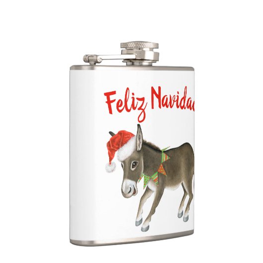 Kerstmis Burro Feliz Navidad Heupfles (Rechts)