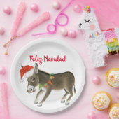 Kerstmis Burro Feliz Navidad Papieren Bordje (Feest)