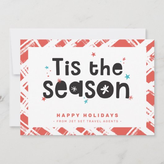 KERSTMIS BUSINESS BEDANKT fun is het seizoen citaa Kaart (Voorkant)