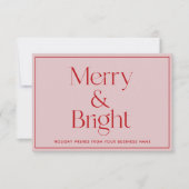 Kerstmis Business Hartelijk dank! Bedankkaart (Voorkant)