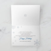 Kerstmis, business, van ons allemaal, Snowman Grou Kaart (Binnen)