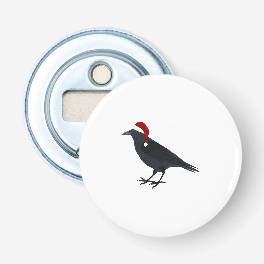 Kerstmis Button Flesopener (Voorkant)