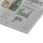 Kerstmis Buur Geschenk van Dank Snijplank (Hoek)