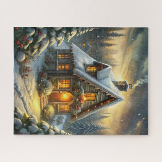 Kerstmis Cabine Puzzel (Horizontaal)