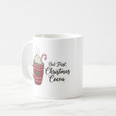 Kerstmis Cacao Heet Chocolade Vakantie Design Koffiemok (Voorkant links)