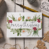 Kerstmis Cactus Vetplant Zuidwesten Feestdagenkaart