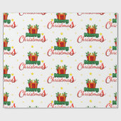 Kerstmis Cadeaobox Inpakpapier (Vlak)