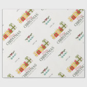 Kerstmis Cadeau dozen Vakantieverpakkings papier (Vlak)