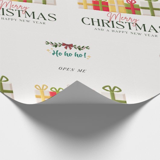 Kerstmis Cadeau dozen Vakantieverpakkings papier (Hoek)