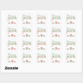 Kerstmis Cadeau Inpak Stickers (Vel)