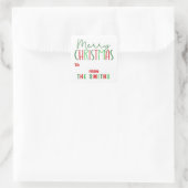 Kerstmis Cadeau Inpak Stickers (Tas)